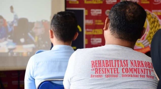 Mahasiswa Ikut Saksikan Sosialisasi Petunjuk Pelaksanaan Layanan Rehabilitasi Narkotika