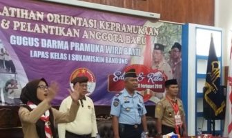 Lapas Sukamiskin Gelar Orientasi Kepramukaan Gugus Darma Wirabakti