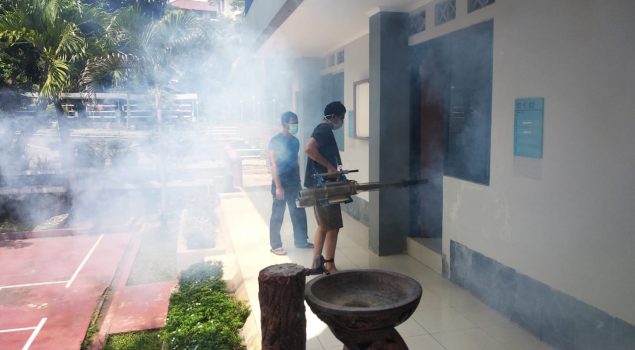 Manfaatkan Sarpras, Lapas Terbuka Jakarta Lakukan Fogging