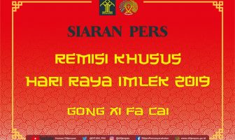 Press Release: 30 Narapidana Terima Remisi Khusus Imlek 2019