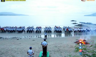 194 ASN Kanwil Kemenkumaham Maluku Ikuti Tradisi Pembaretan