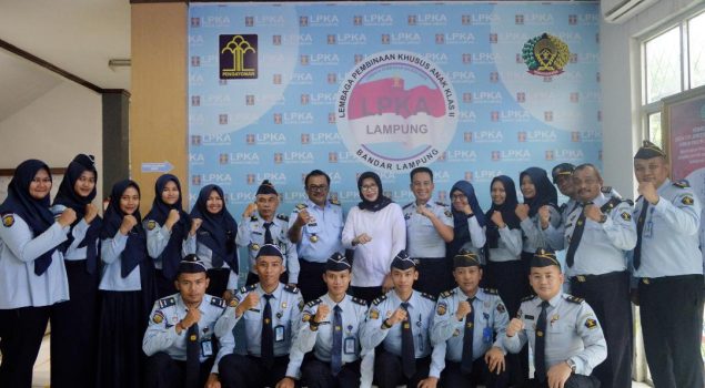 Sambangi LPKA Lampung, Dirjen PAS Salat Dzuhur Berjamaah Bersama Anak