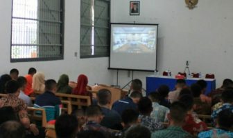 Kadiv PAS Jabar Ikuti Teleconference dengan Dirjen PAS Bersama Jajaran Rutan Bandung