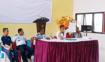 Petugas & WBP Ikuti Sosialisasi Pemilu 2019 di Lapas Piru