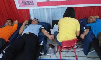 Jajaran Rutan Manado Berpartisipasi Dalam Donor Darah di Lapas Manado