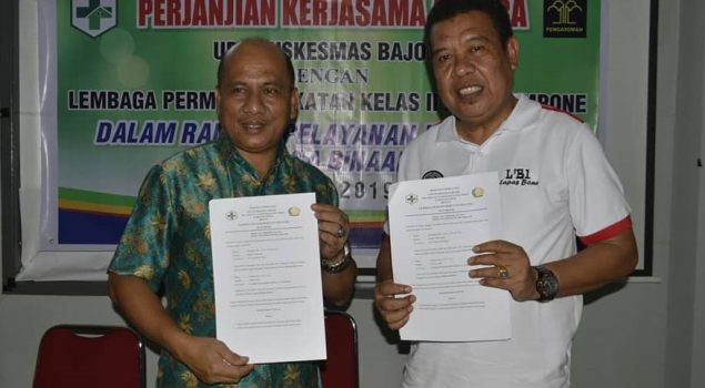 Lapas Watampone Teken MoU Kesehatan WBP Dengan Puskesmas Bajoe