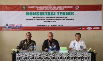 Rupbasan Bandung Fasilitasi Konstek Sosialisasi Pedoman Pendataan Basan Baran Berbasis IT