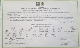 Tak Hanya Petugas, WBP Rutan Pemalang Deklarasikan Bersih Halinar
