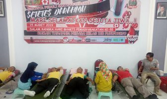 Kegiatan donor darah dalam rangka Hari Bhakti Pemasyarakatan ke 55 Rutan Purworejo