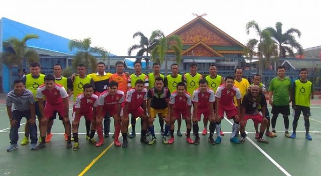 Lewat Futsal, WBP Lapas Pekanbaru Berbaur dengan Masyarakat