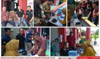Sambut  Hari Bakti Pemasyarakatan ke 55 Lapas Kotabumi Laksanakan Kegiatan Donor Darah