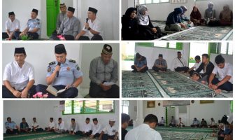 Pengajian Lapas Kota Bumi agar Pegawai tetap Amanah dalam Bekerja