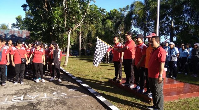 Rutan Manado Berpartisipasi dalam Jalan Sehat Kanwil Sulut