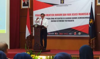 Jajaran Bapas Yogya Hadiri Penguatan Menkumham tentang WBK/WBBM