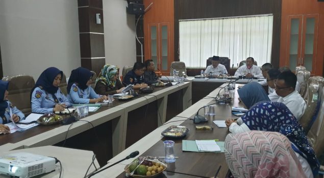 Kepala Bapas Lampung Hadiri Rapat Koordinasi Bersama Wakil Bupati Pringsewu Dalam Rangka Pemantapan Seminar SPPA