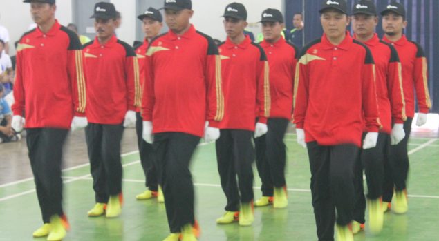 WBP Lapas Semarang Uji Kebolehan Lomba Baris Berbaris Dan Pengucapan Catur Dharma Narapidana