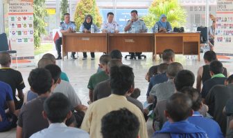 KPU Kota Cilegon Lakukan Sosialisasi Pemilu 2019 di Lapas Cilegon