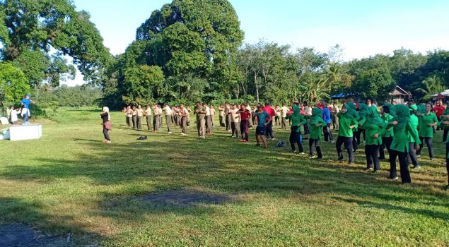 LPN Karang Intan Olahraga Bersama dengan SKPD Kec. Karang Intan