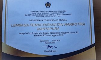 LPN Karang Intan Raih Penghargaan dari Ditjen Perbendaharaan Kanwil Kalsel