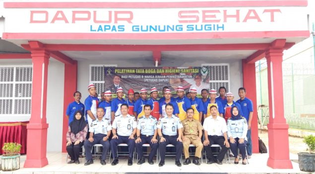 Pastikan Makanan Sehat, Lapas Gunung Sugih Adakan Pelatihan Tata Boga dan Higiene Sanitasi