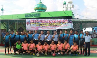 Jalin Persaudaraan, WBP Lapas Pekanbaru Tanding Futsal Dengan WBP Rutan Pekanbaru