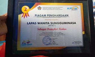 Lapas Perempuan Sungguminasa Raih Peringkat Dua, Satker Vertikal Pusat Non BLU Terbaik Dalam Pelaksanaan dan Pertanggung Jawaban  APBN