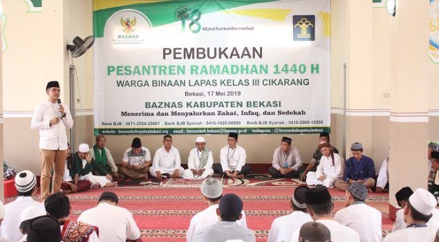 Pesantren Ramadan Lapas Cikarang Kembali Gandeng Baznas Kab. Bekasi