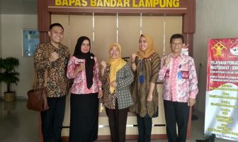 Perwakilan Ditjen PAS Pantau Proses Registrasi di Bapas Bandar Lampung
