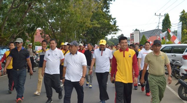 Jalin Sinergi, Kalapas Watampone Hadiri Jalan Santai HUT Bhayangkara ke-73