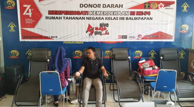 Rutan Balikpapan Gelar Donor Darah Petugas PAS se-Balikpapan