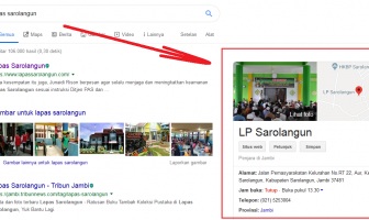 Website Lapas Sarolangun Akhirnya Terverifikasi di Google Bisnisku