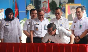 Menkumham Resmikan Gedung Poltekip-Poltekim Kampus Tangerang