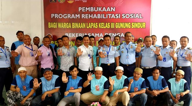 Lapas Gunung Sindur dan PSPP Galih Pakuan Kemensos RI lakukan Rehabilitasi Sosial bagi 20 WBP Narkoba