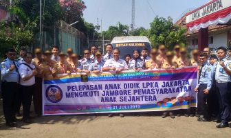 Kadiv PAS DKI Jakarta Lepas Anak LPKA Jakarta Peserta JAMPAS
