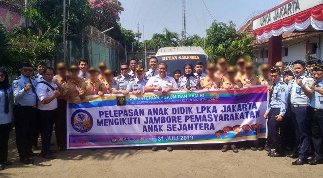 Kadiv PAS DKI Jakarta Lepas Anak LPKA Jakarta Peserta JAMPAS