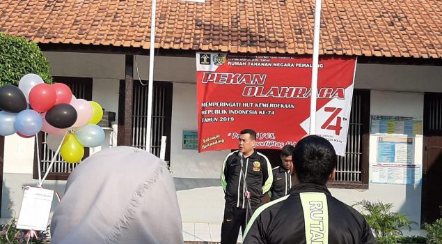 Rutan Pemalang Adakan Pekan Olahraga Menjelang HUT RI ke-74