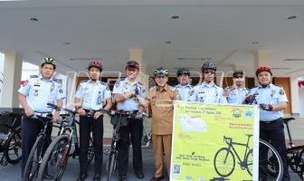 Jajaran Rutan Bantaeng Ramaikan Kegiatan Bike to Work