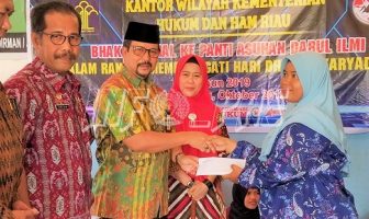 Lapas Pekanbaru Berpartisipasi Dalam Bakti Sosial ke Panti Asuhan