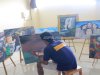 Warga Binaan Lapas Pemuda Madiun Ekspresikan Keterampilan Seni Lukis