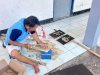 Laris Terjual, Warga Binaan Rutan Marabahan Makin Semangat Buat Kaligrafi dari Bambu dan Triplek