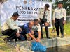 LPKA Palangka Raya Terima dan Tebar 1.000 Bibit Ikan Patin
