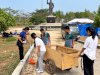 Semangat Kebersamaan, Lapas Saumlaki Gotong Royong Bersihkan Taman Kota