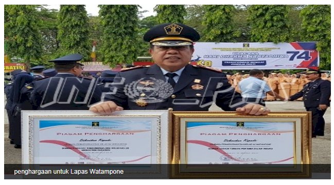 Lapas Watampone Berhasil Menyabet 2 Penghargaan