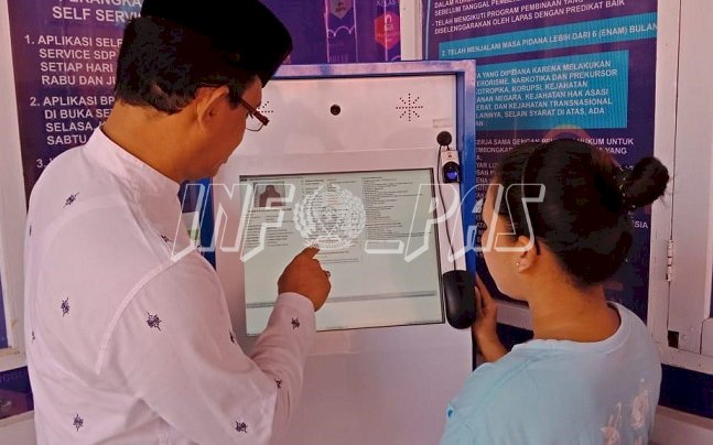 Layanan Self Service Permudah WBP Akses Informasi Lewat Finger Print