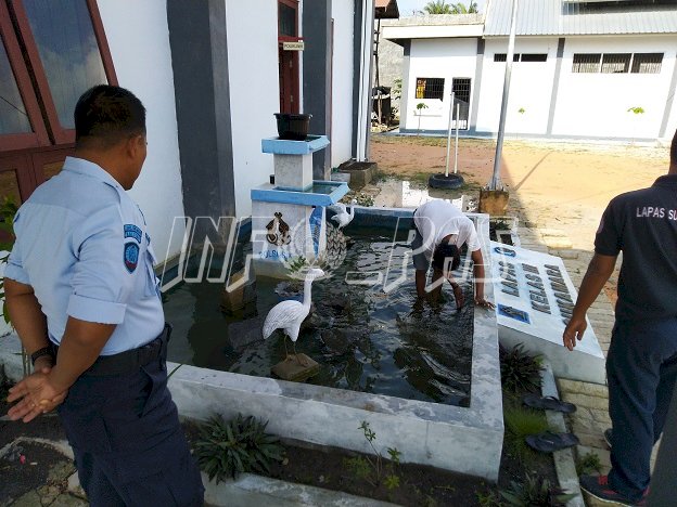 Taman Kolam Tambah Estetika Lapas Sukamara