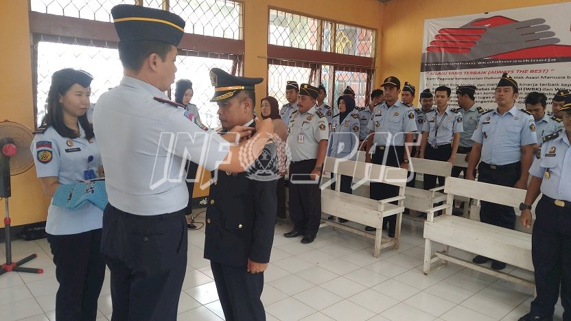 1 Petugas Lapas Muara Teweh Naik Pangkat, 1 Petugas Purnabakti