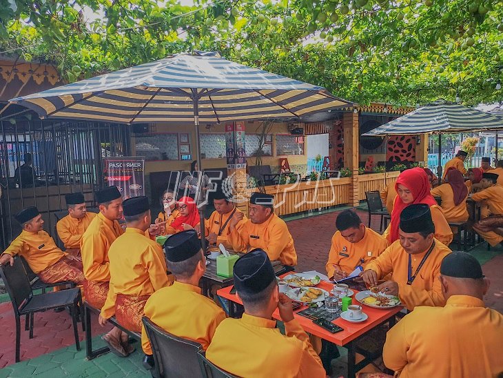 Lapas Pekanbaru Manfaatkankan Area Pascorner Untuk Rapat Dinas