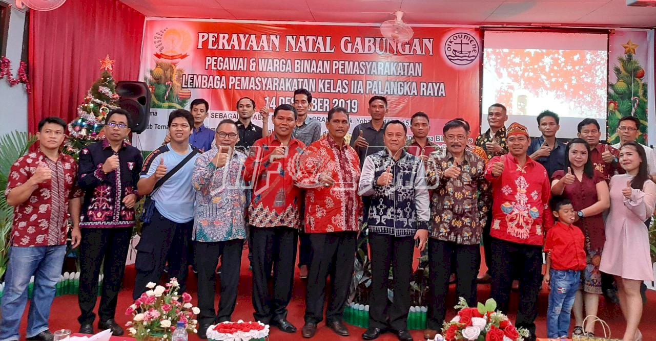 WBP Lapas Palangka Raya Rasakan Sukacita Natal Bersama Keluarga