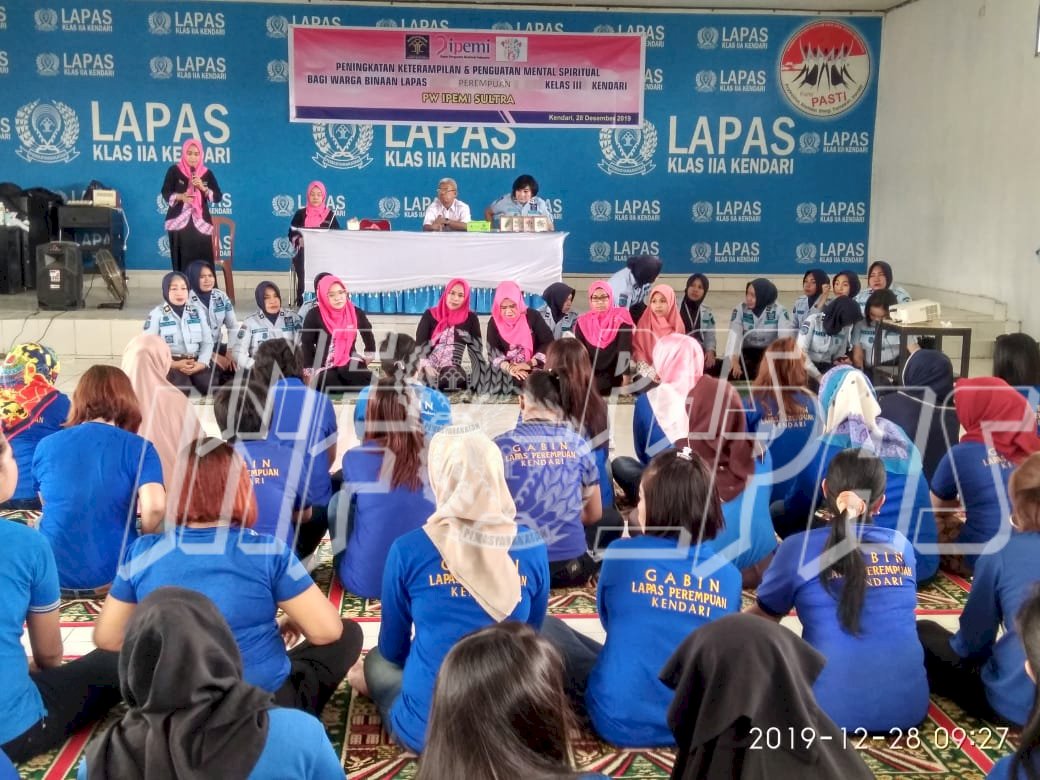 IPEMI Beri Pelatihan Keterampilan dan Penguatan Spritual untuk WBP Lapas Perempuan Kendari 