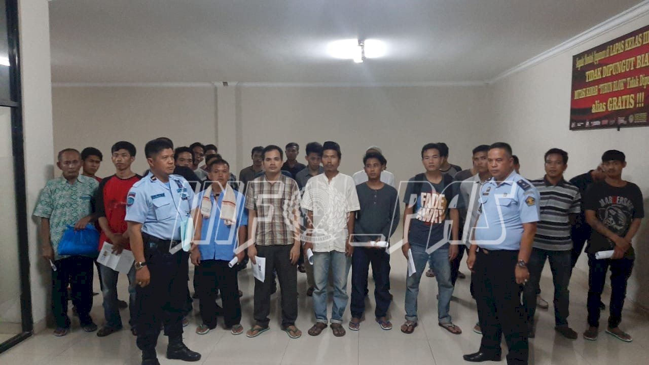 Crash Program, 29 Orang Wargabinaan Lapas Cilegon Langsung Bebas